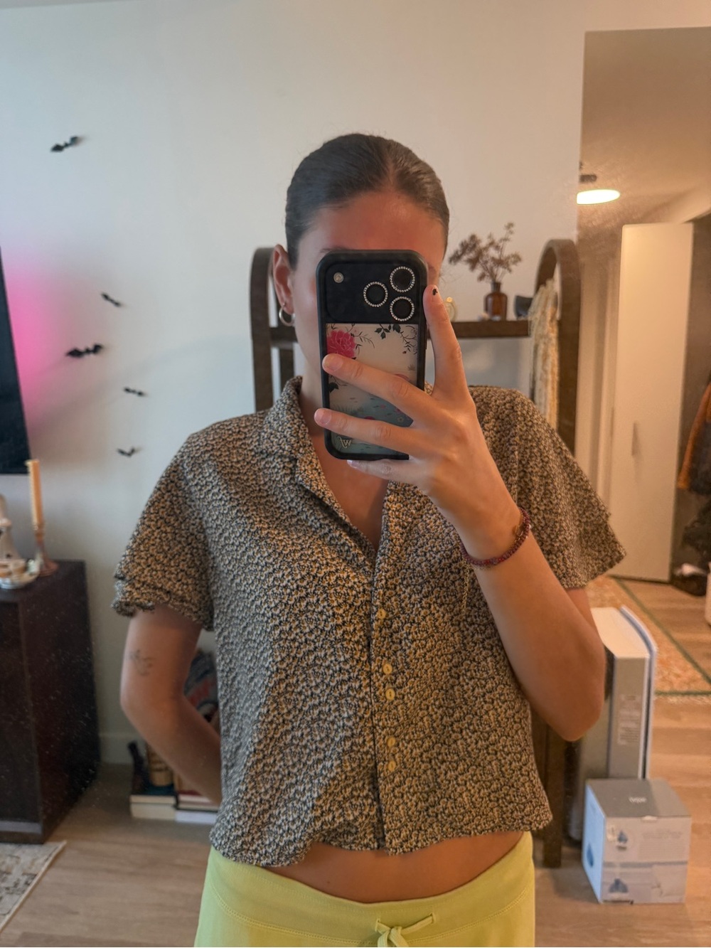 hazel Short-Sleeve Button-Down Shirt